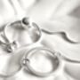 Sterling Silver Adjustable Hoop Bracelet, Gift For Her, thumbnail 3 of 4
