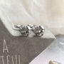 Stainless Steel Personalised Knot Cufflinks, thumbnail 3 of 3