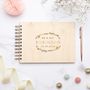 Personalised Floral Border Guest Book, thumbnail 2 of 8