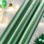 Green Glitter And White Pinstriped Candles, thumbnail 3 of 4