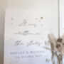 Celestial Handmade Paper Wedding Sign, thumbnail 4 of 4