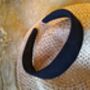 Black Linen Alice Headband, thumbnail 1 of 6