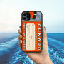 Vintage Cruise Luggage Tag iPhone Case Travel Gift, thumbnail 1 of 2