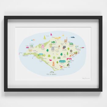 Map Of Isle Of Wight Art Print, 2 of 5