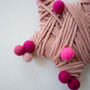 Felt Ball Chunky Wool Star Decoration, thumbnail 7 of 7
