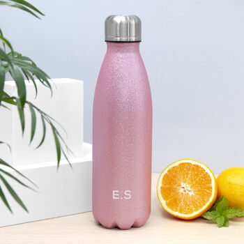 Personalised Glitter Insulated Water Bottle, 2 of 12