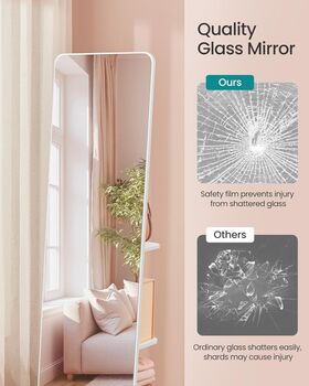 Full Length Mirror Standing Rotatable Body Mirror, 4 of 7