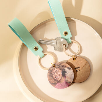 My Favourite Pet Wooden Photograph Keyring With Message, 4 of 12