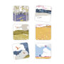 Set Of Six Countryside Melamine And Cork Coasters, thumbnail 3 of 3
