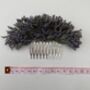 Dried Purple Limonium Flower Hair Comb, thumbnail 2 of 4