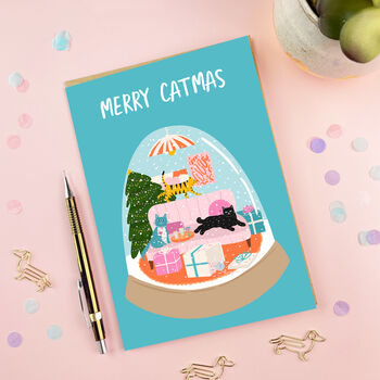 Merry Catmas | Christmas Card From The Cat, 2 of 3