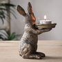 Bronze Rabbit Tealight Holder, thumbnail 2 of 5