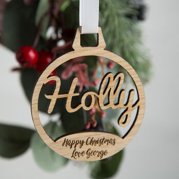 Personalised Christmas Bauble Decoration, 2 of 6