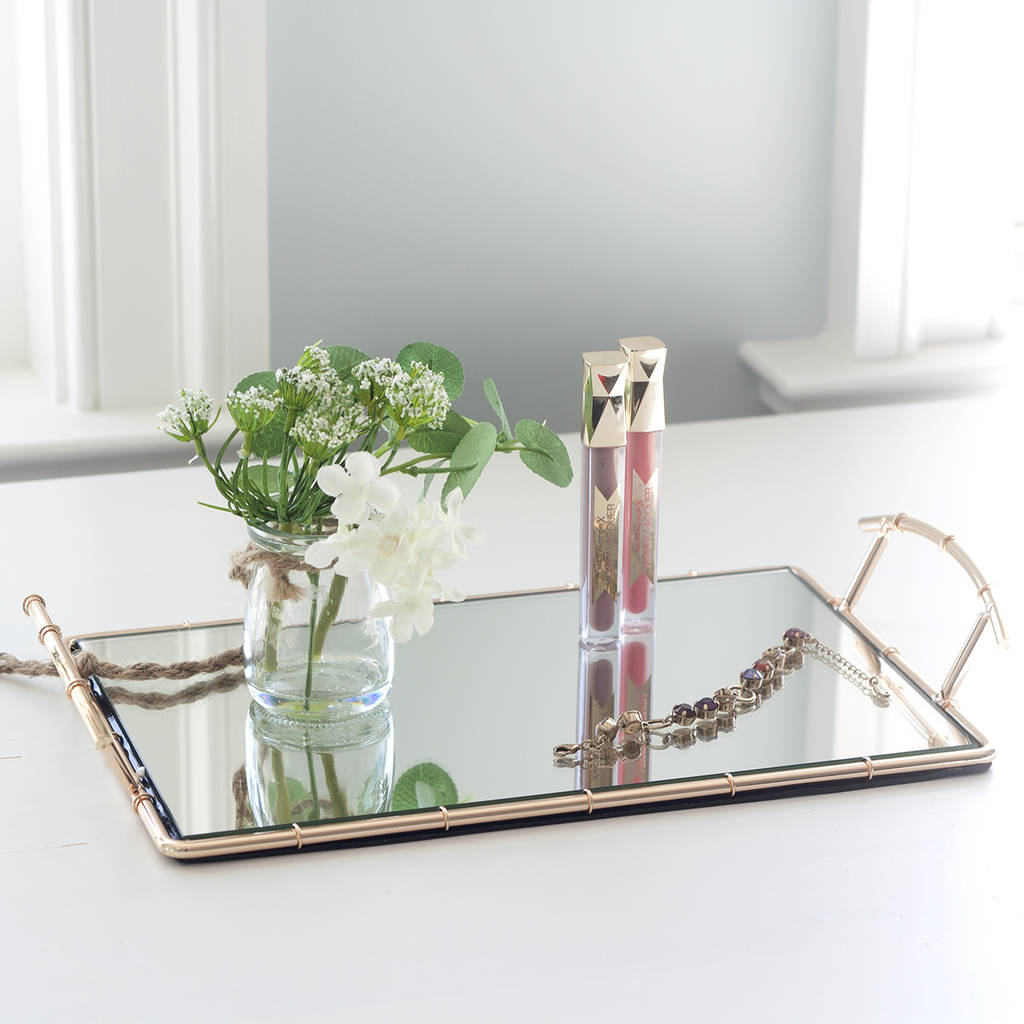 Gold Mirror Tray By Jodie Byrne