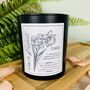 March Daffodil Birth Flower Personalised Candle, thumbnail 4 of 11