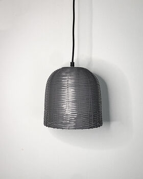 Grey Metal Cage Pendant Light Fitting, 6 of 7
