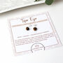 Tiger's Eye Sterling Silver Studs, Confidence, thumbnail 4 of 5