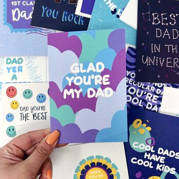 Father's Day Card 'Glad You're My Dad', 3 of 3