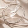 Personalised Double Bangle With Heart, thumbnail 5 of 12