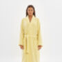 Lime Unisex 100% Cotton Velour Bathrobe, thumbnail 3 of 3