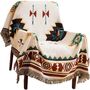 Aztec Navajo Bohemian Sofa Large Throw Blanket, thumbnail 7 of 7