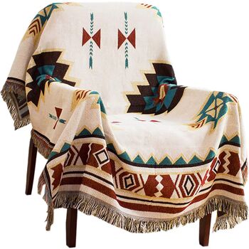 Aztec Navajo Bohemian Sofa Large Throw Blanket, 7 of 7