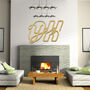 Oh Yes Bold Script Wooden Sign Modern Typography Art, thumbnail 5 of 9