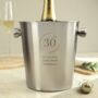 Personalised Number Stainless Steel Ice Bucket, thumbnail 2 of 5