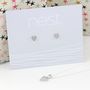 Personalised Children's Heart Necklace And Earrings Set, thumbnail 5 of 6