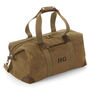 Monogrammed Luxury Waxed Canvas Holdall, thumbnail 3 of 3