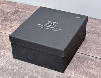 Set Of Two Stag Design Etched Craft Beer Glasses, 4 of 4