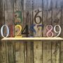 Trendy Coloured House Home Door Numbers, thumbnail 1 of 12