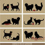 Personalised Cat Lover Gift Print For One Or Two Cats, thumbnail 12 of 12