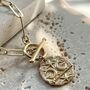 Celestial Moon Pendant T Bar Necklace, thumbnail 5 of 5