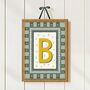 Personalised Initial Print In Neutral Colours, thumbnail 4 of 10