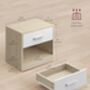 Bedside Table With Drawer And Open Storage, thumbnail 9 of 10