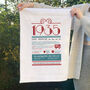 Personalised 90th Birthday Gift Microfibre Tea Towel, thumbnail 2 of 9