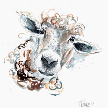 Inky Sheep Illustration Print, 9 of 12