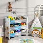Toy Fabrics Boxes Storage Shelf Unit With Handles, thumbnail 2 of 7