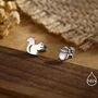 Mismatched Squirrel And Acorn Stud Earrings, thumbnail 9 of 12