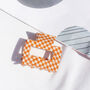 Checkerboard Print Cut Out Rectangle Claw Hair Clip, thumbnail 4 of 6