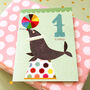 Seal 1st Birthday Card, thumbnail 3 of 5