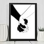 Personalised Romantic Holding Hands Print, thumbnail 5 of 7
