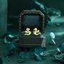 Sterling Silver Extra Small Baby Dragon Stud Earrings, thumbnail 1 of 12
