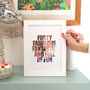 Personalised Birthday Photo Quote 30th 40th 50th, thumbnail 4 of 4