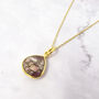 18ct Gold Plated Pink Tourmaline Fine Necklace, thumbnail 1 of 6