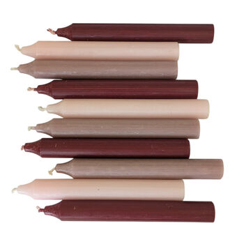 10 Dinner Candles 18cm X 22mm | Pink Mixed Assortment, 2 of 5