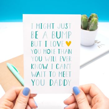 'From The Bump' Daddy To Be Card, 4 of 7