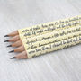 Personalised Irish Poetry Pencils, thumbnail 4 of 5