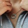 Personalised Thick Silver Washer Necklace, thumbnail 4 of 5